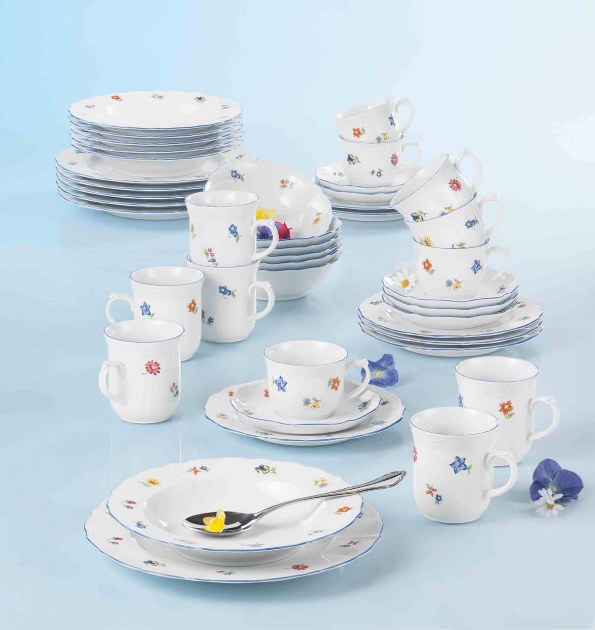 FRÜHSTÜCKSTELLER Sonate Nostalgie weiß ø 20,1 cm - Weiß, Keramik (20cm) - Seltmann Weiden