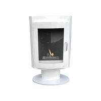 BIOETHANOL-OFEN Weiß inklusive 2 L-Tank und 3 kW Leistung - Weiß, Metall (60/97/35cm) - Purline