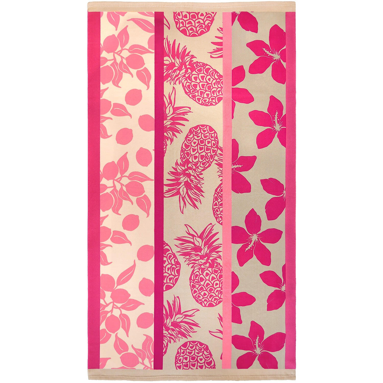 STRANDTUCH Mikrofaser Rosa 90x170 220g/m² - Tropea - Pink, Textil (90/170cm) - LE COMPTOIR DE LA PLAGE