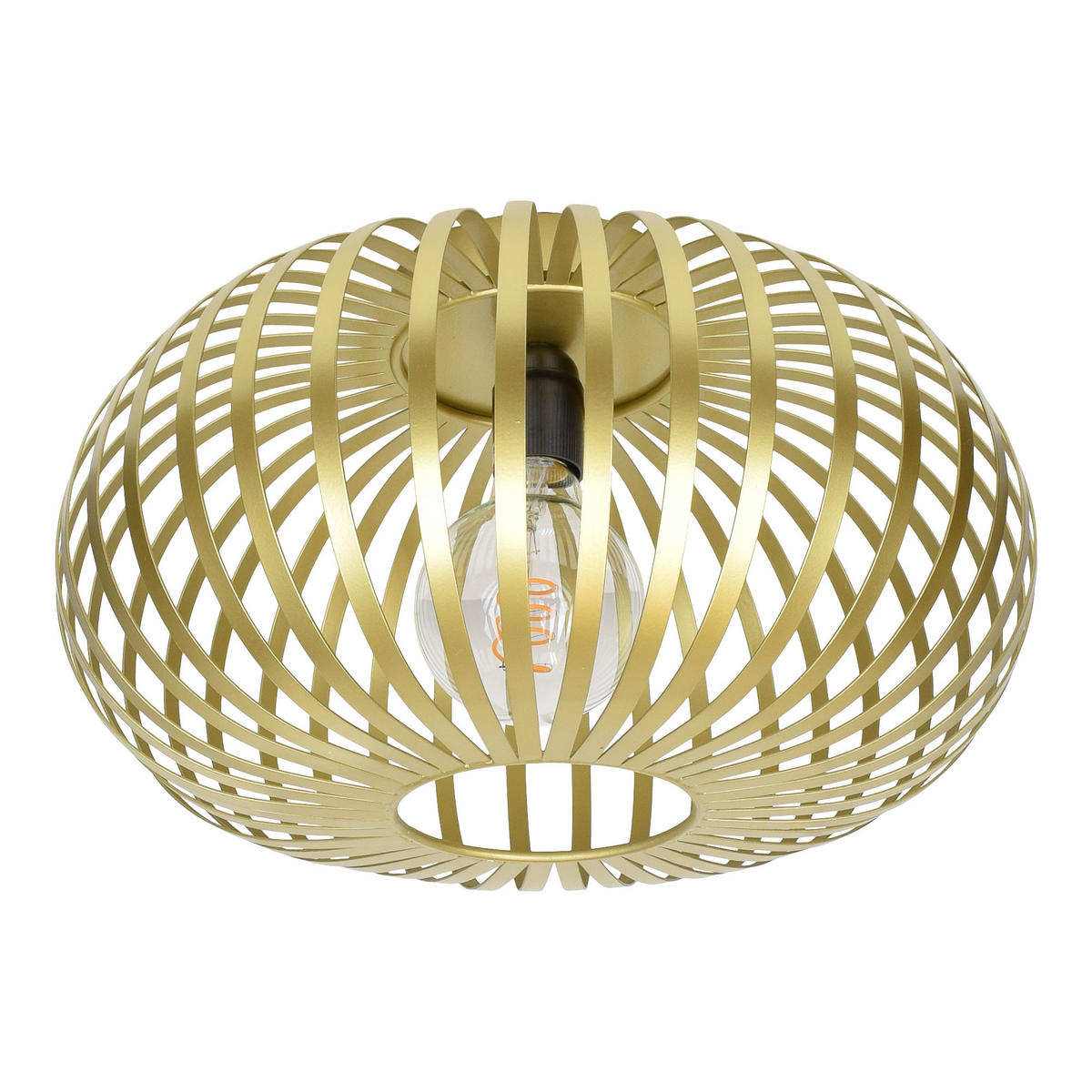 DECKENLEUCHTEN Flow Gold - Goldfarben, Metall (40/40/23cm) - Urban Interiors