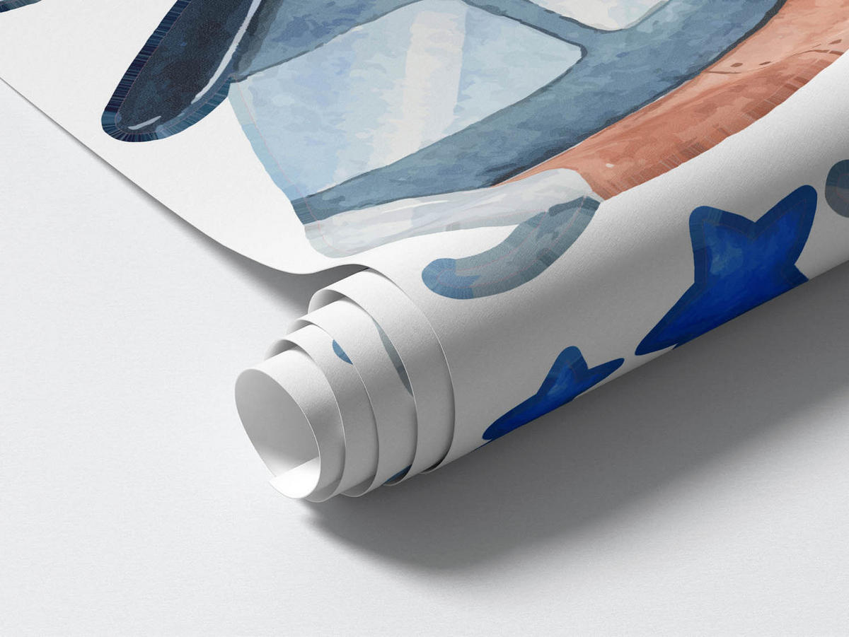 WANDAUFKLEBER 100x142cm - Lufttransport - Multicolor, Kunststoff (100/142/0.1cm) - Wallfluent