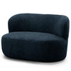 1,5-SITZER SOFA - Schwarz/Dunkelblau, Kunststoff/Textil (134/75/84cm) - home24