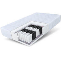 TASCHENFEDERKERNMATRATZE Medicmax 23 cm - Weiß, Textil (100/200cm) - FDM