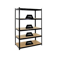 SCHWERLASTREGAL Taurus 180x120x60 cm Fachlast 175 kg Schwarz - Schwarz, Metall (120/180/60cm) - PROREGAL
