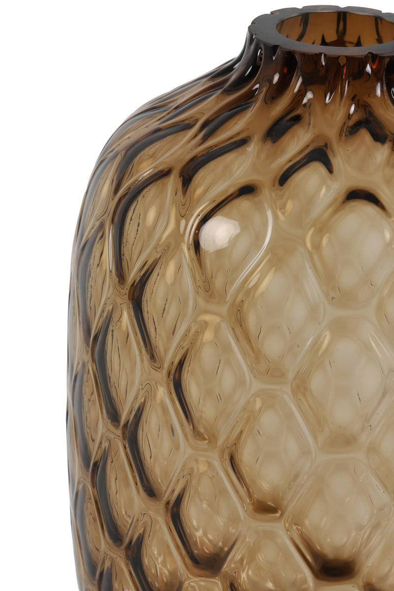 VASE Carino Braun Ø29/42 cm - Braun, Glas (29/42cm) - Light & Living