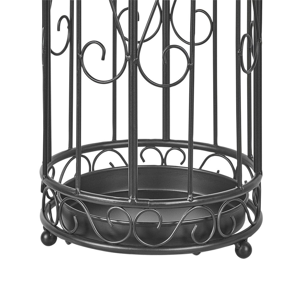 SUPORT PENTRU UMBRELĂ metal negru Amboise - negru, metal (21/61/21cm) - Beliani
