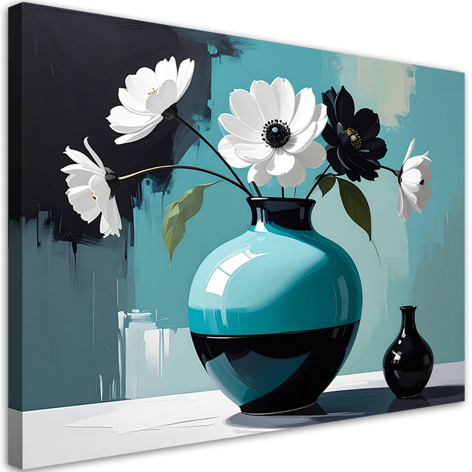 Feeby Bild Türkis 120x80 cm