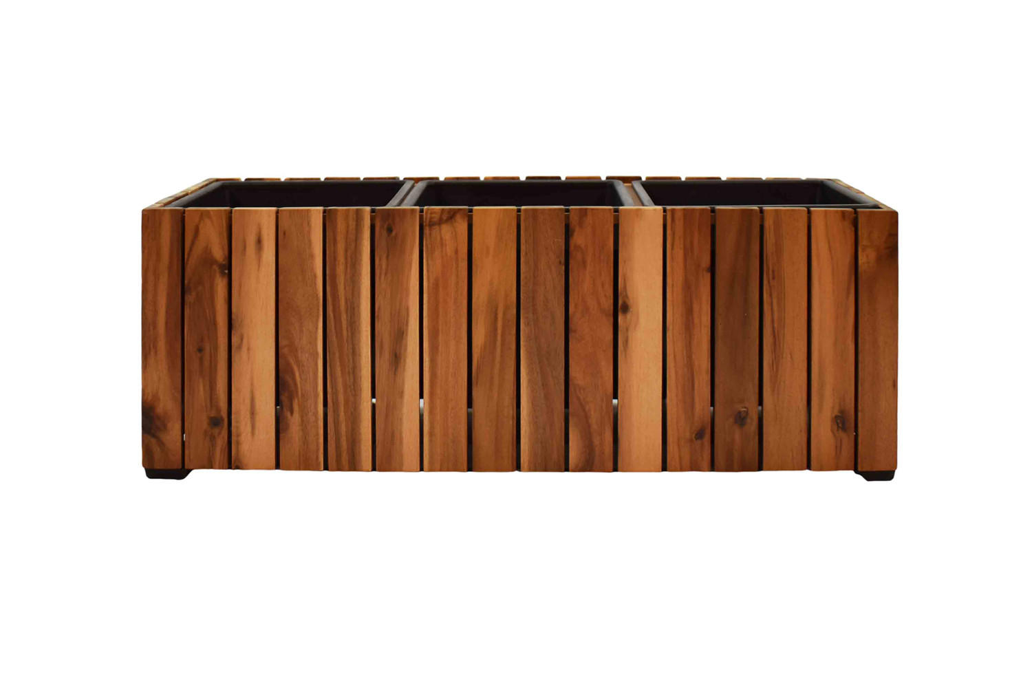 PFLANZKASTEN 28x79 cm, Braun, Akazienholz - Braun, Holz (28/28/79cm) - dasmöbelwerk
