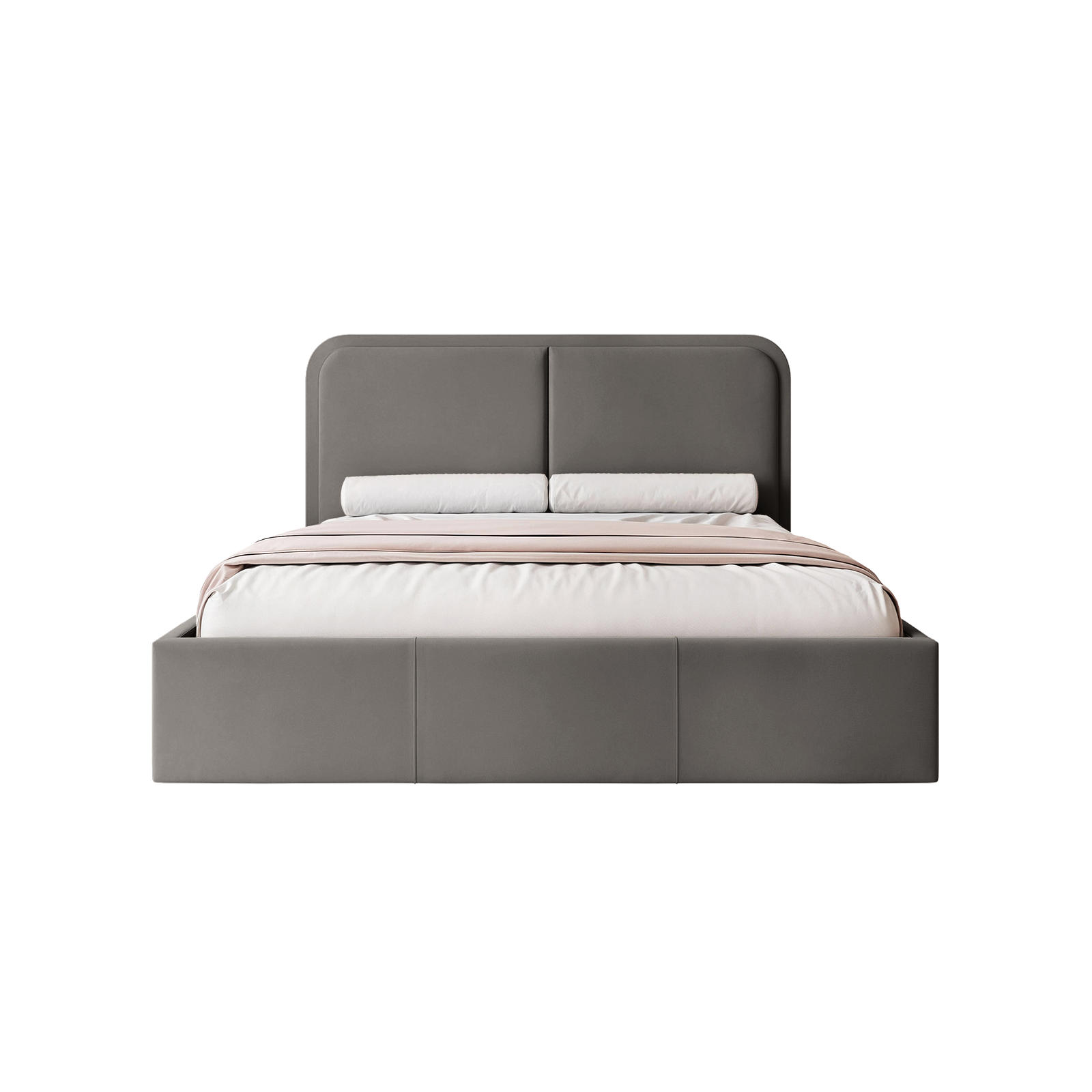 POLSTERBETT OLLEO 160x200 cm, Dunkelgrau - Dunkelgrau, Textil (160/200cm) - Fedve