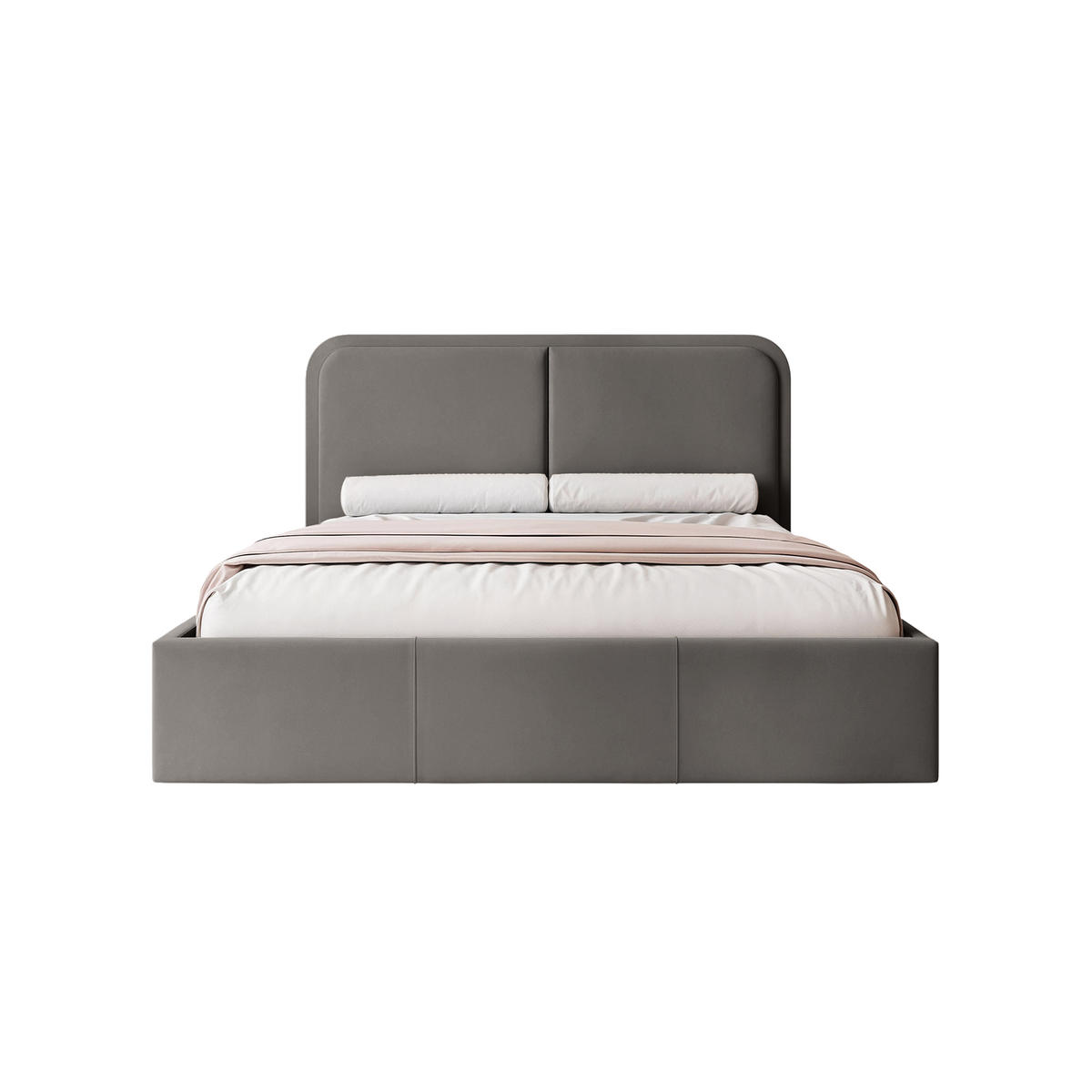 POLSTERBETT OLLEO 160x200 cm, Dunkelgrau - Dunkelgrau, Textil (160/200cm) - Fedve