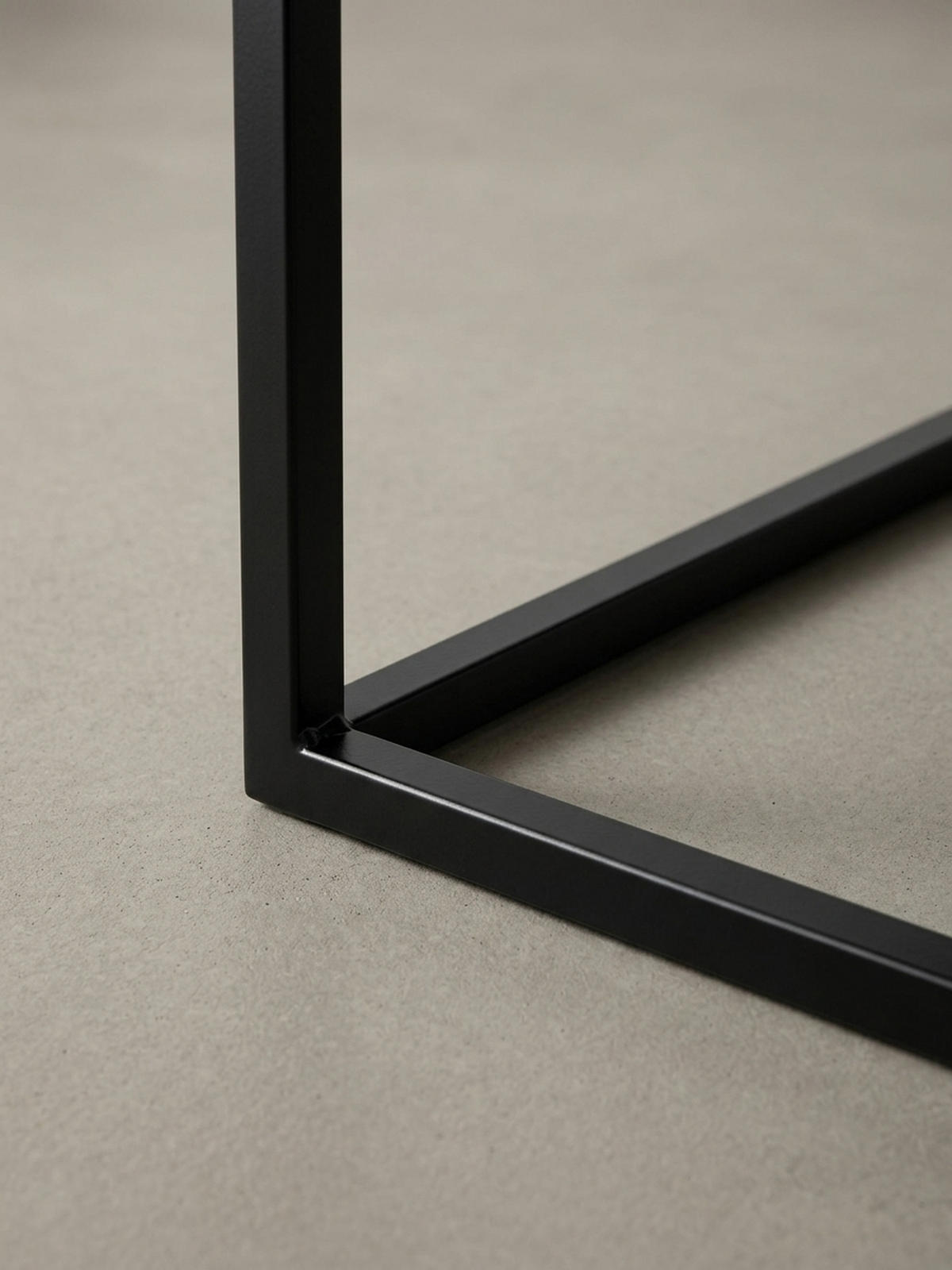 COUCHTISCH quadratisch mit Marmor-Optik, Metallgestell im Industrial-Stil, Schwarz 60x60x45 cm - Schwarz, Metall (60/60/45cm) - KADIMA DESIGN