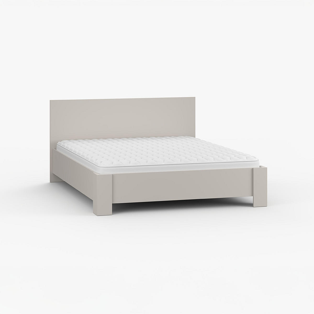 BETT Bettgestell Doppelbett 160x200cm ohne Matratze Kaschmir/Kaschmir MEDIOLAN 03 - Kaschmir, Holzwerkstoff (160/200cm) - imoebel24