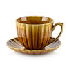 TASSE mit Untertasse Basic Honig 14.8/14.8/9 cm Keramik - Honig, Keramik (0.3L) - Mondex