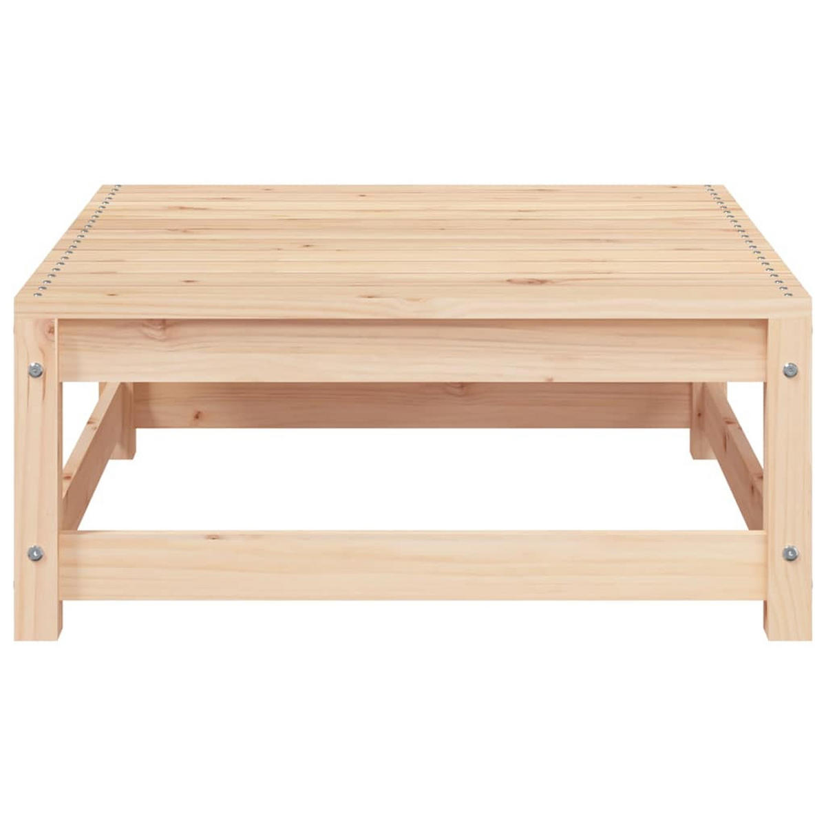 GARTEN-LOUNGE-SET 2-teilig Mit Kissen Kiefer Massivholz - Grau, Holz/Textil - vidaXL