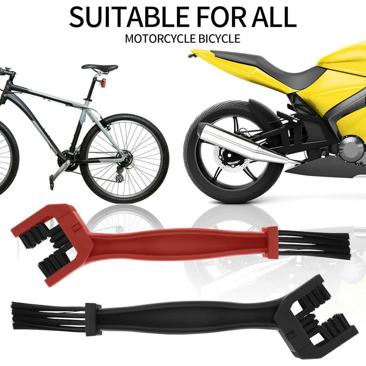 REINIGUNGSBÜRSTEN-SET für Fahrradketten 4-teilig - Multicolor, Kunststoff (5.6/5/25.5cm)