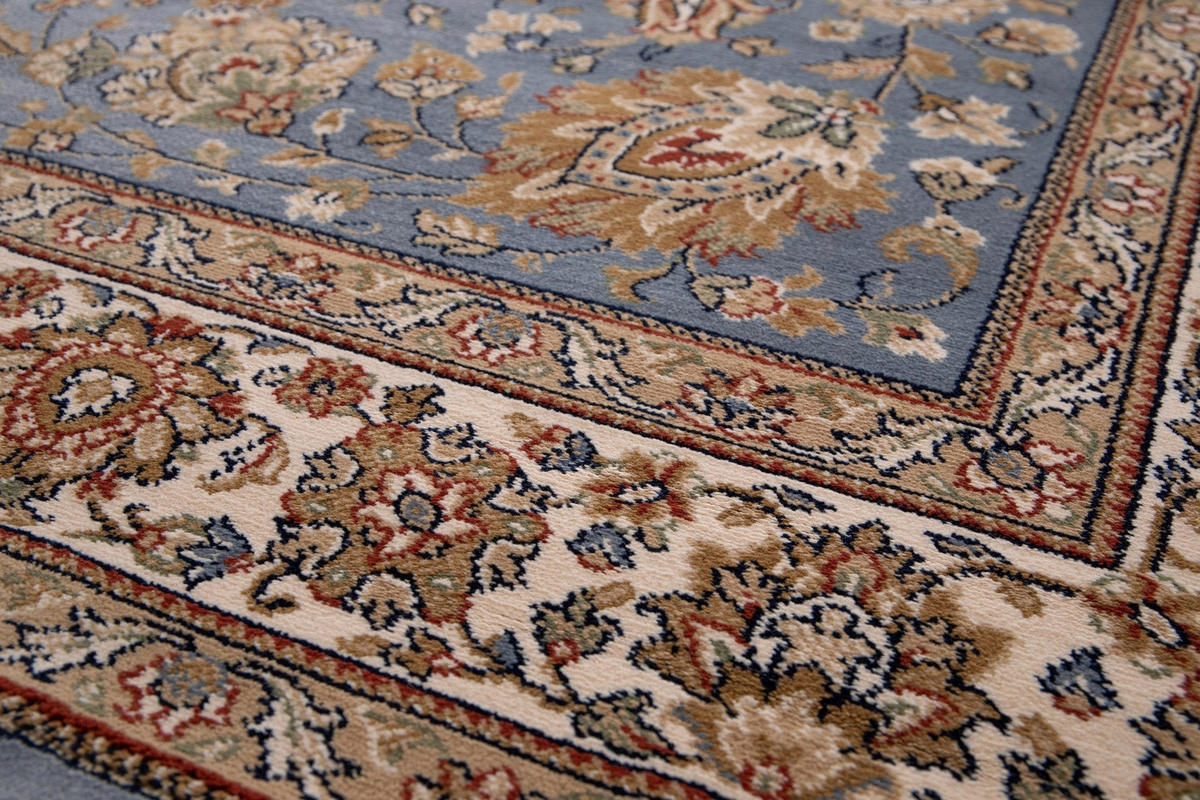 DESIGN Teppich mit Blumenmuster blau - Blau, Textil (200/290cm) - AFK Living