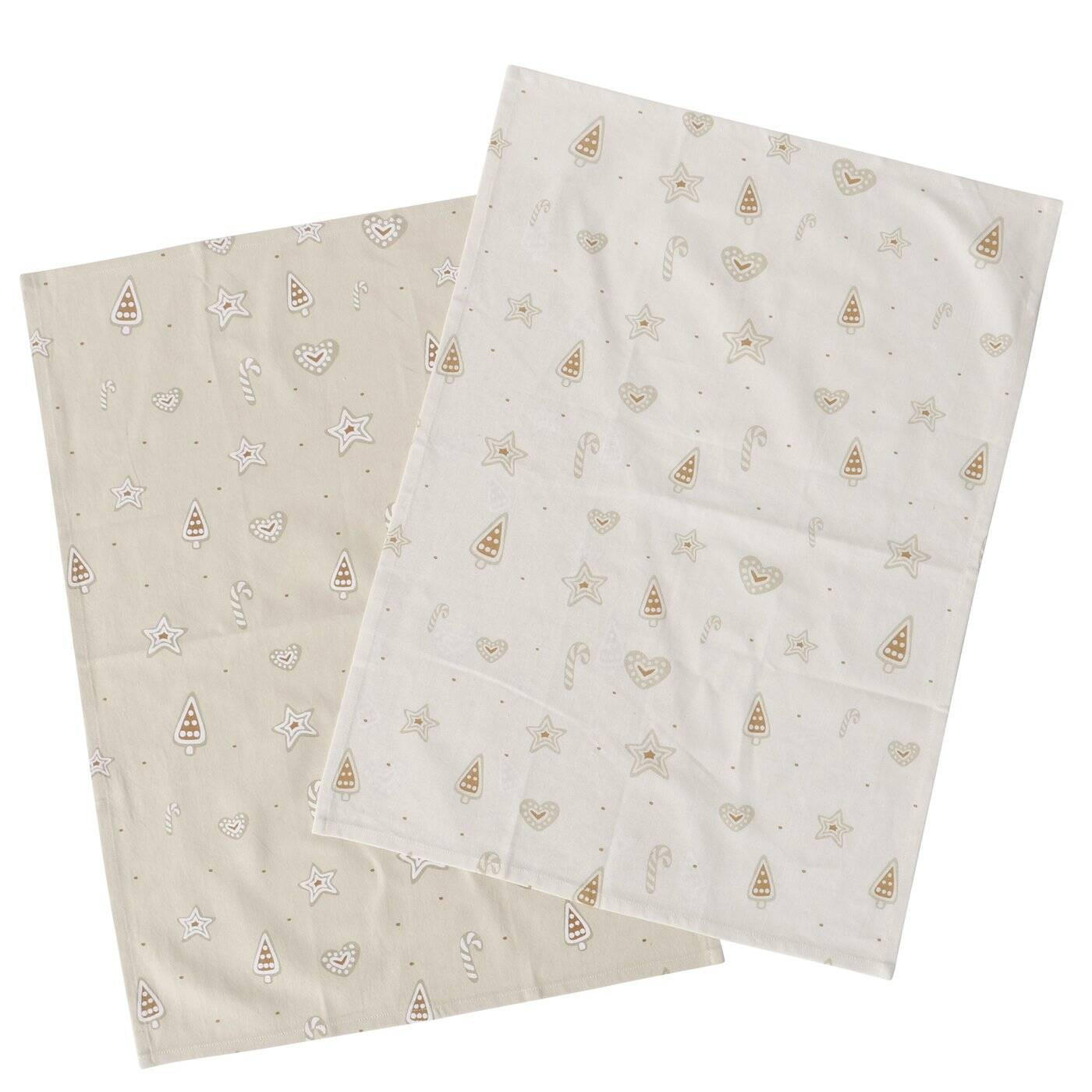 KÜCHENTÜCHER Bakery 50/70 cm, 2er-Set - Multicolor, Naturmaterialen (50/70cm) - Boltze Home