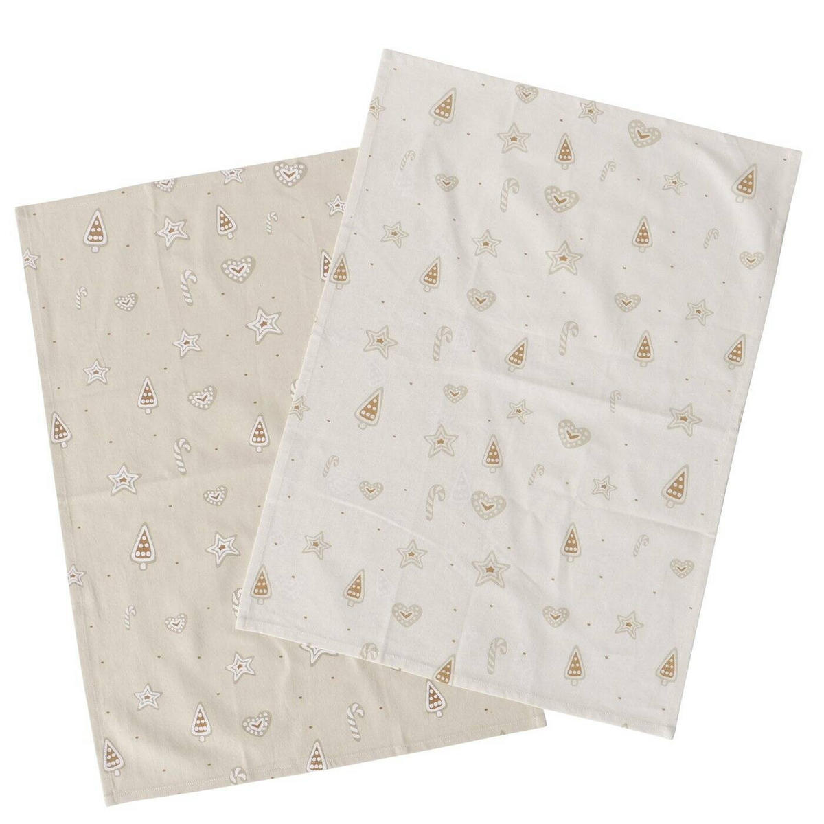 KÜCHENTÜCHER Bakery 50/70 cm, 2er-Set - Multicolor, Naturmaterialien (50/70cm) - Boltze Home