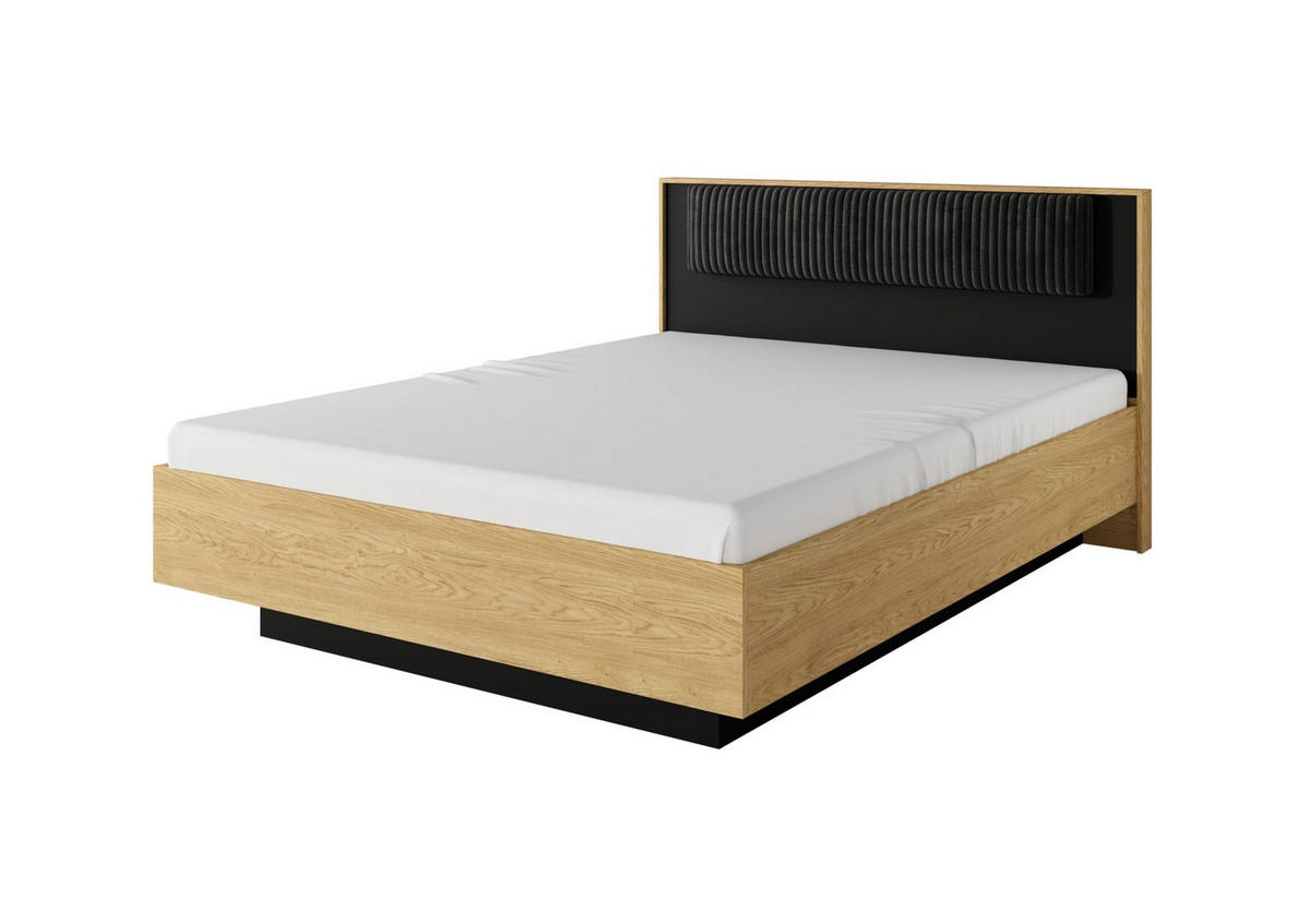 RAHMENBETT - Bett BASTAD C 160 - Braun, Holzwerkstoff (160/200cm) - Möblo