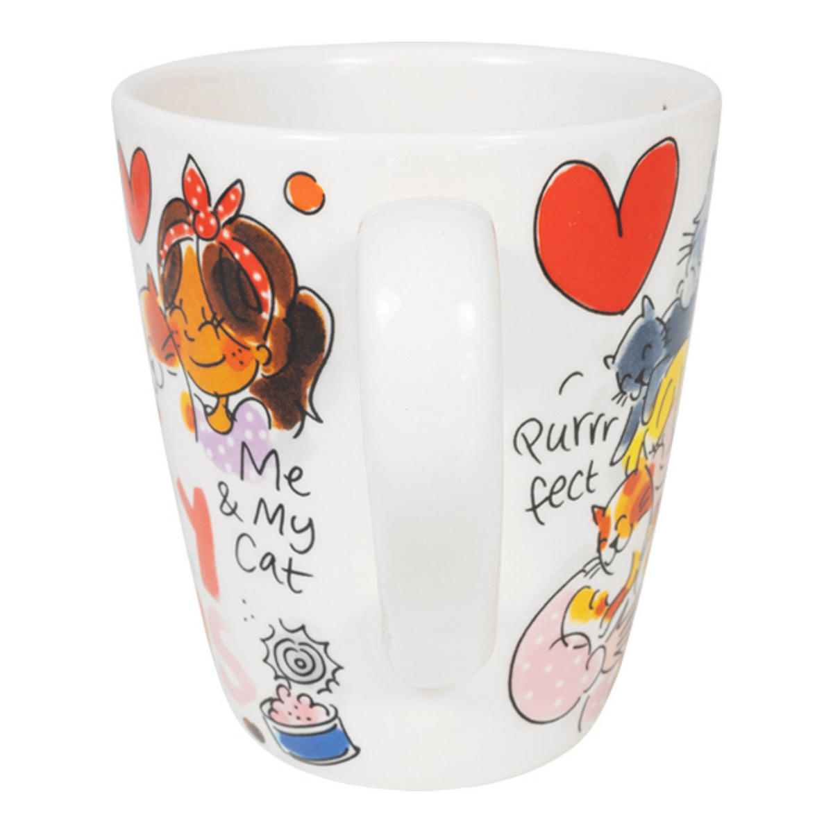 BECHER Katze in Bunt - 350 ml - Multicolor, Keramik (0.35L) - Blond Amsterdam