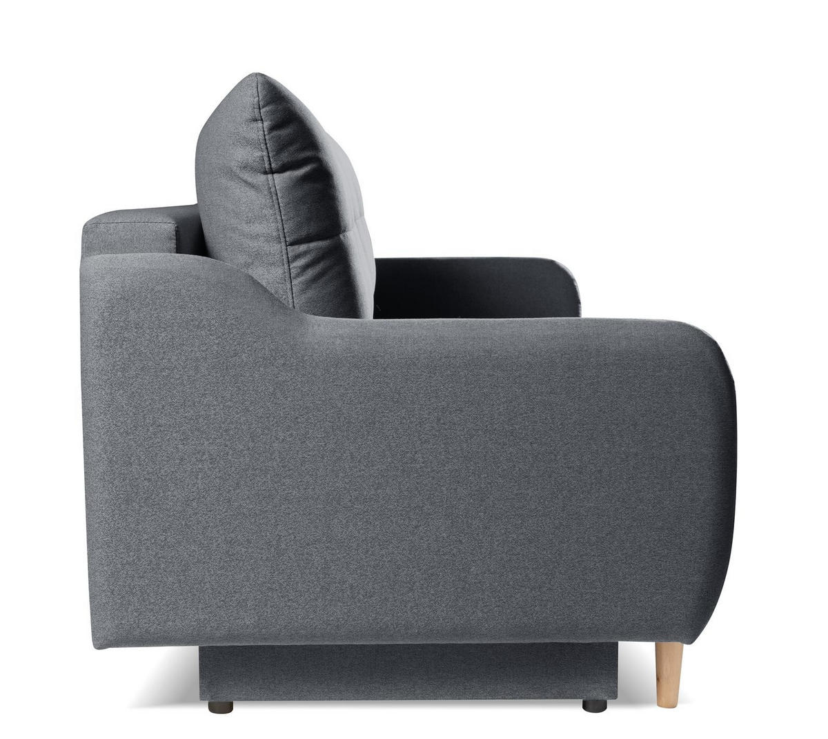 SCHLAFSCHLAFSOFA Moris, Grau - Grau, Textil (217/88/99cm) - Bettso
