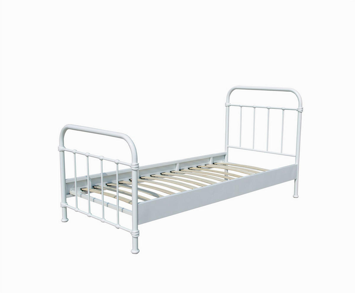 METALLBETT Karlyn 210x111x98 aus Metall in Weiß - Weiß, Metall (90/200cm) - 58aufmkessel