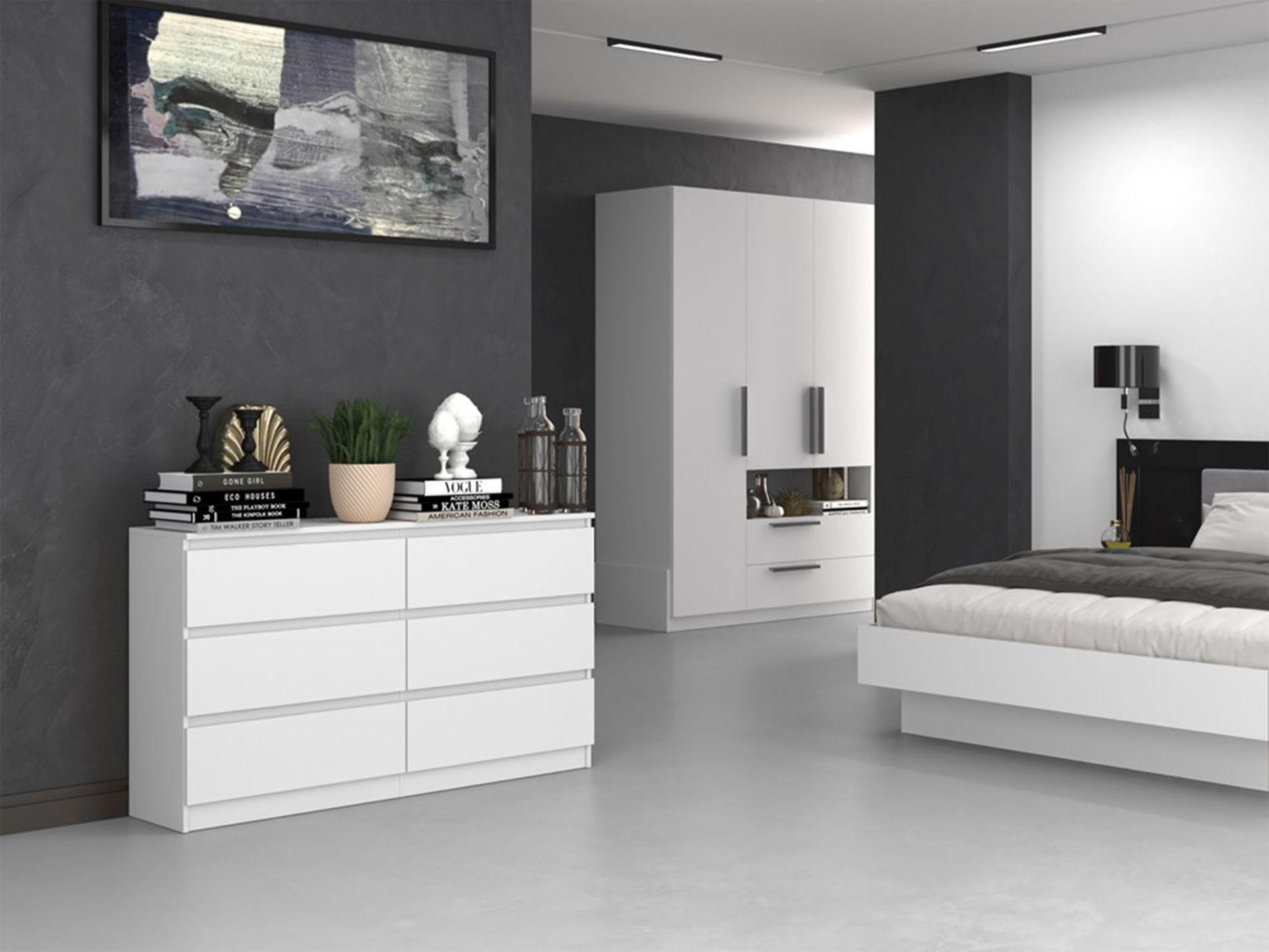 KOMMODE Malwa weiß, 75 x 138 x 40 cm - Weiß, Holzwerkstoff (138/75/40cm) - Selsey