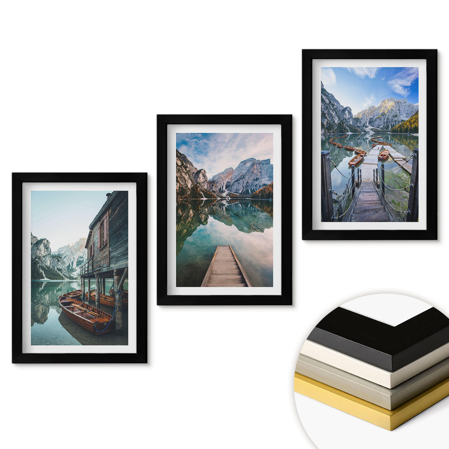 ArtPrintCave Wandbilder Schwarz 20x30 cm