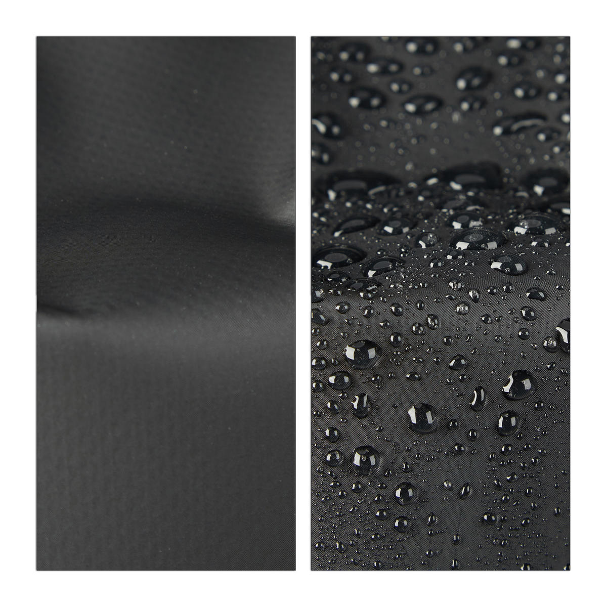 OCEAN Pack - Schwarz, Kunststoff (20/38/0.5cm) - Relaxdays