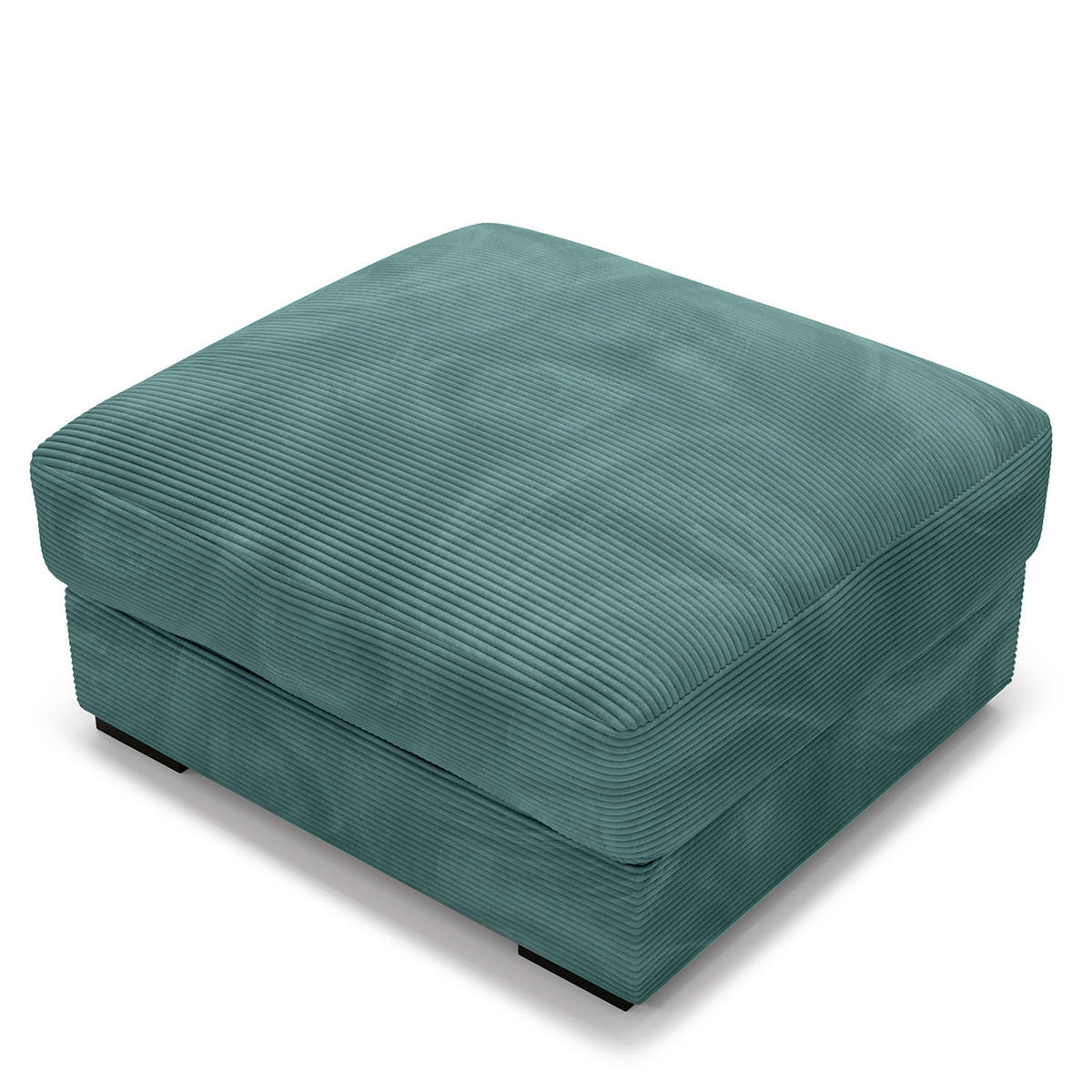 POLSTERHOCKER - Blau/Schwarz, Kunststoff/Textil (92/42/92cm) - home24