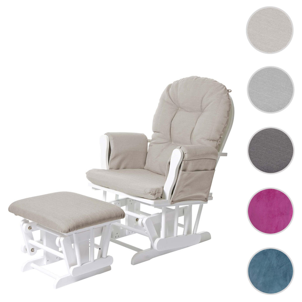 RELAXSESSEL SCHWINGSTUHL Beige - Beige, Textil (68/98/76cm) - MCW