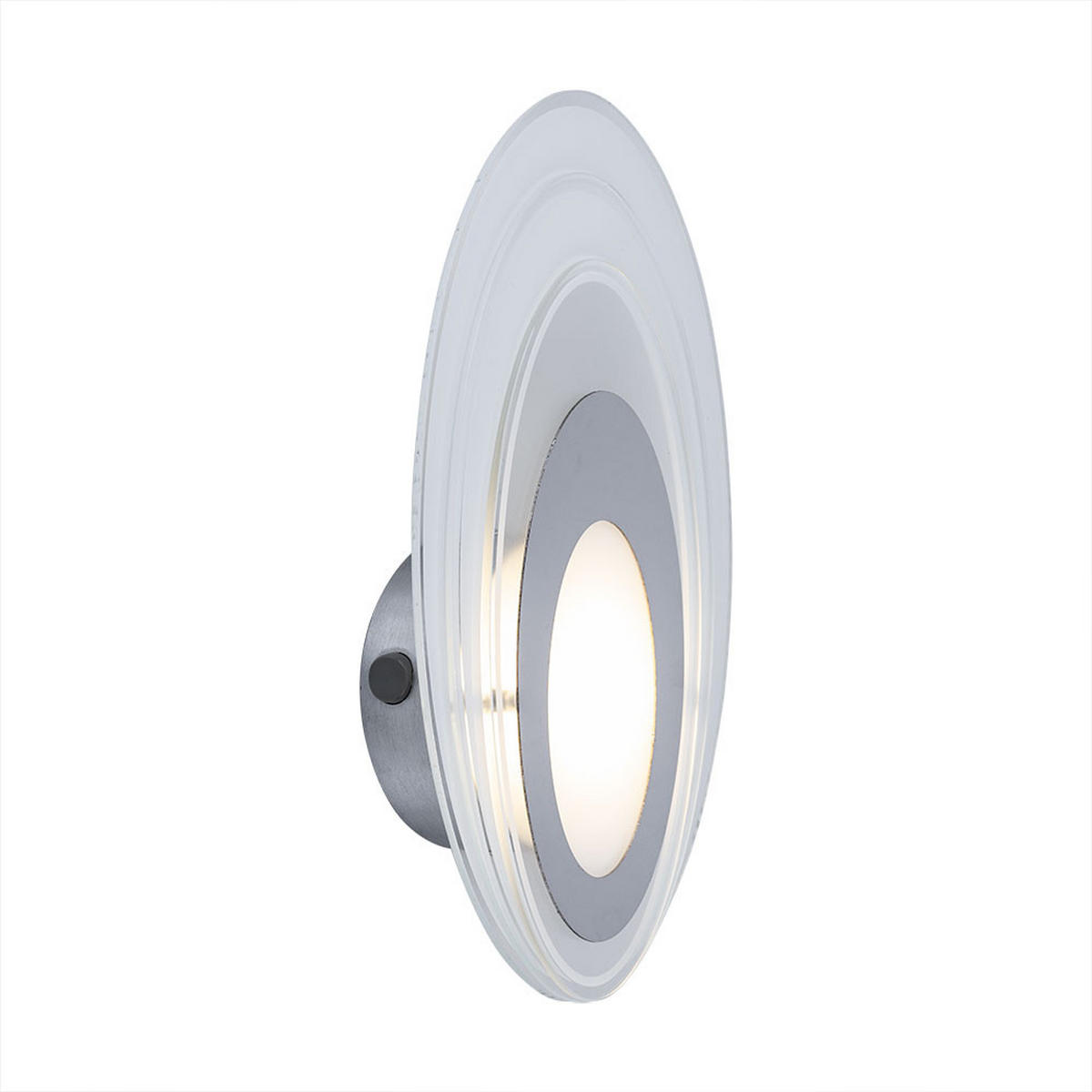 LED WANDLEUCHTE Aluminium Silber Satiniert - Silberfarben, Metall (16/5.5/28cm) - Esto