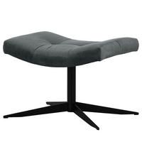 POLSTERHOCKER - Dunkelgrau/Schwarz, Textil/Metall (67/47/50cm) - home24