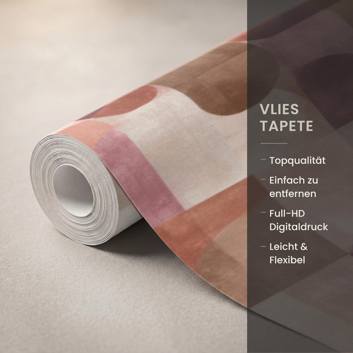 TAPETE - Geometrie - Modern - Retro - 400x200 cm - Multicolor, Papier (400/200cm) - OnlyWow