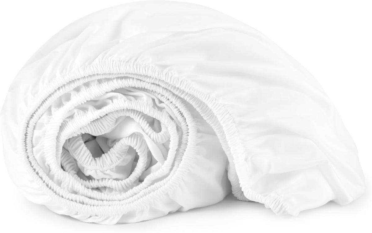 SPANNBETTLAKEN-160*200CM-WEISS - Weiß, Textil (160/200cm)