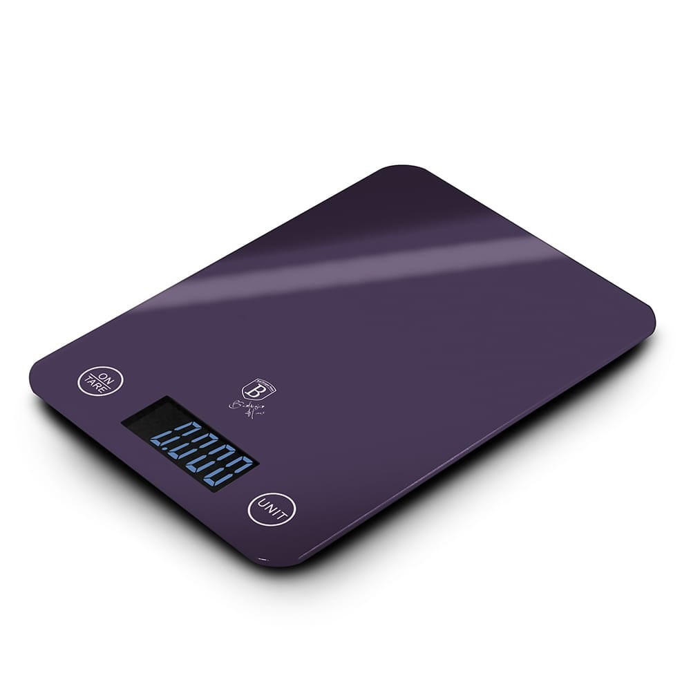 KÜCHENWAAGE Ultra-slim Purple Eclipse BH9364 - Violett, Glas - Berlinger Haus