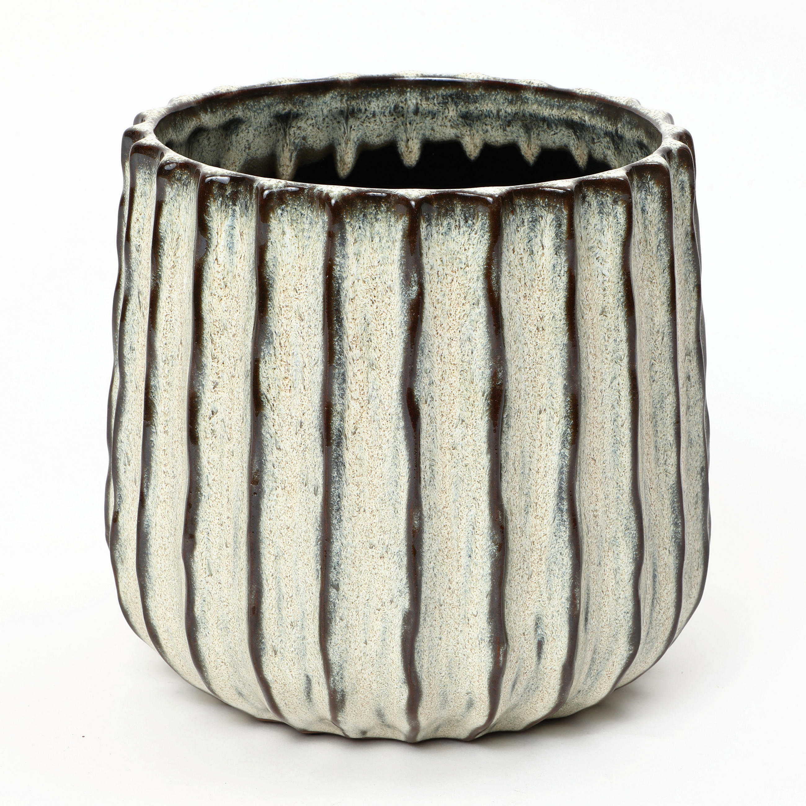 KERAMIK-BLUMENTOPF salbeigrün, Ø 23 × H 21 cm - Salbeigrün, Keramik (22cm)