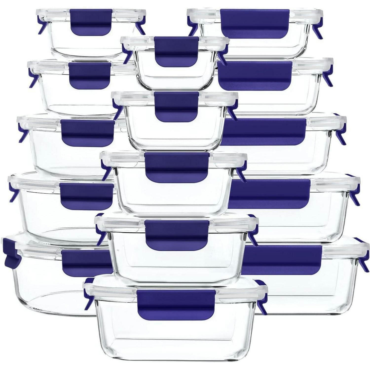 XXXLutz Vorratsdosen-Set Blau 15.4x7x20.7 cm