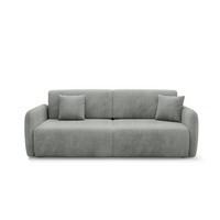 SOFA Dora 3 Sitzplätze Hellgrau - Grau, Holz (233/92/110cm) - Petits-meubles
