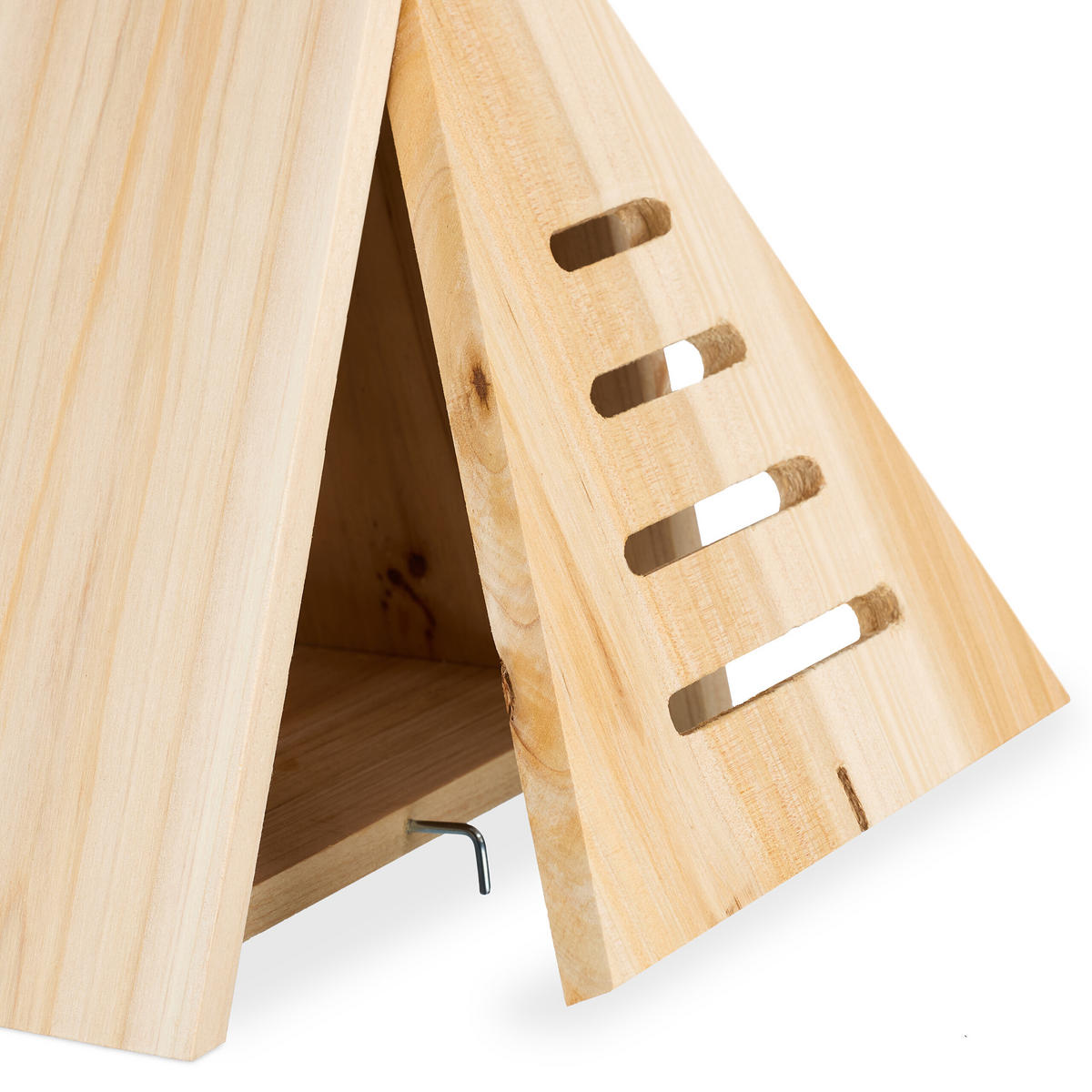 MARIENKÄFERHAUS - Hellbraun, Holz (21/28/12cm) - Relaxdays