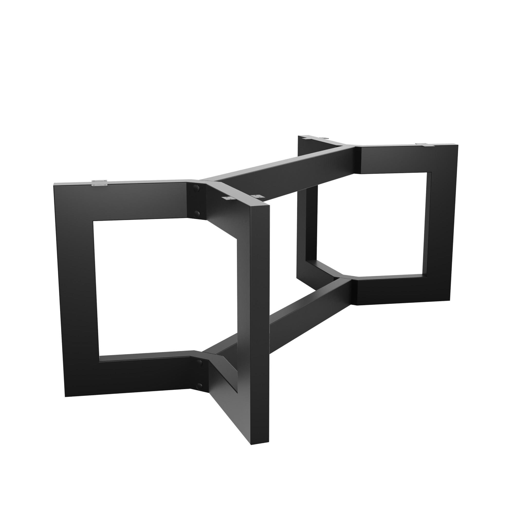 TISCHBEIN Barax Space Extreme Schwarz Metall 170/80/72 cm - Schwarz, Metall (80/72/170cm) - Metalo Pro