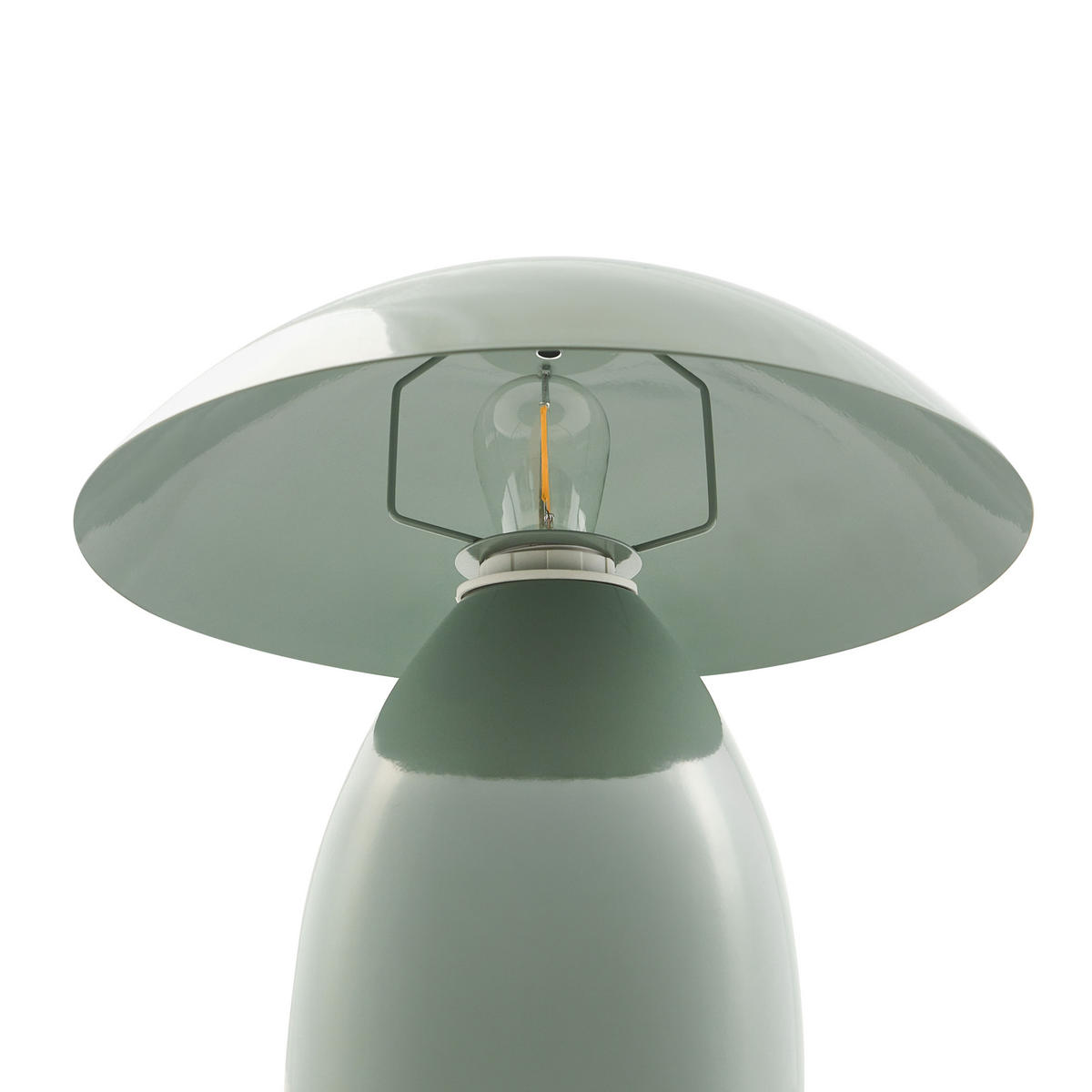 TISCHLAMPE Metall Hellgrün Sigi - Orange, Metall (30/30/30cm) - Beliani