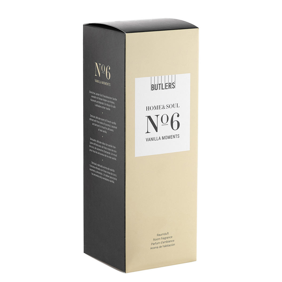 RAUMDUFT Home & Soul Vanilla Moment - Transparent, Glas/Naturmaterialien (7/7/22cm) - Butlers