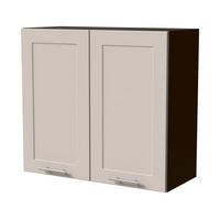 HÄNGESCHRANK Oslo W3/80 Lava / Kaschmir Matt 80 / 32,5 / 72cm - Kaschmir/Dunkelgrau, Holz/Holzwerkstoff (80/72/32.5cm) - Feldmann-Wohnen