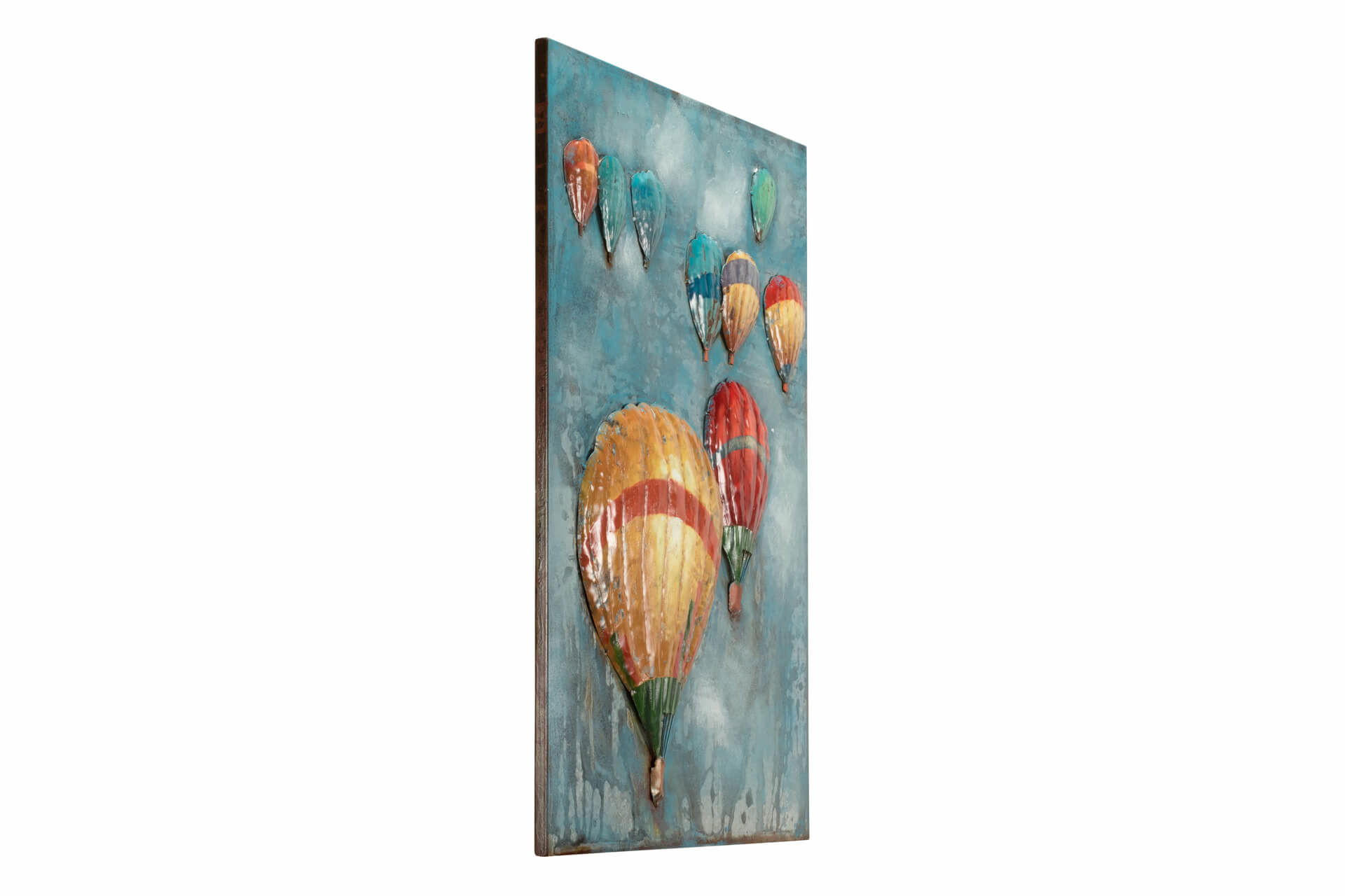 METALLBILD Blau 60/80 cm - Blau, Metall (4/80cm) - KUNSTLOFT