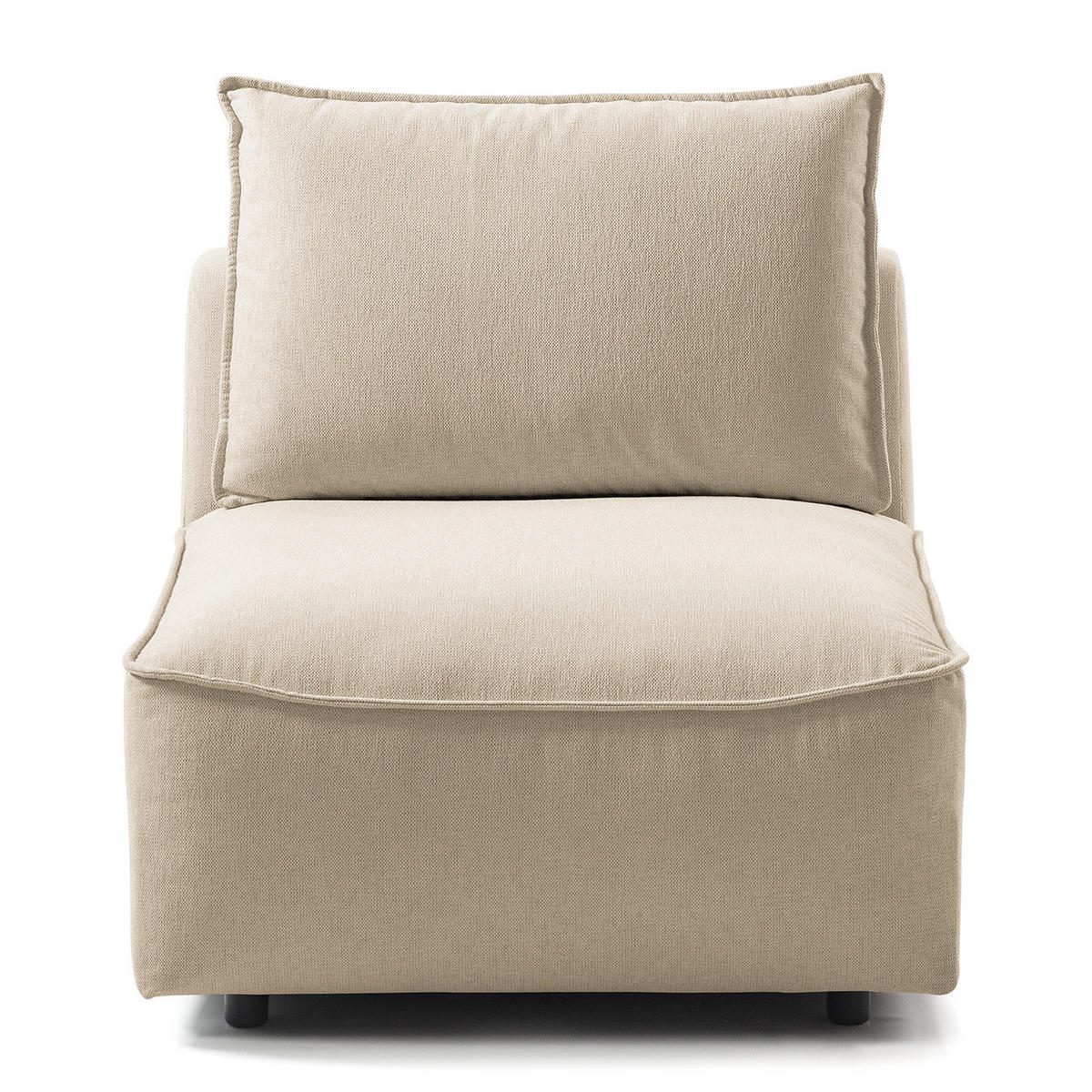MODULSESSEL - Beige, Holz/Textil (80/82/99cm) - home24