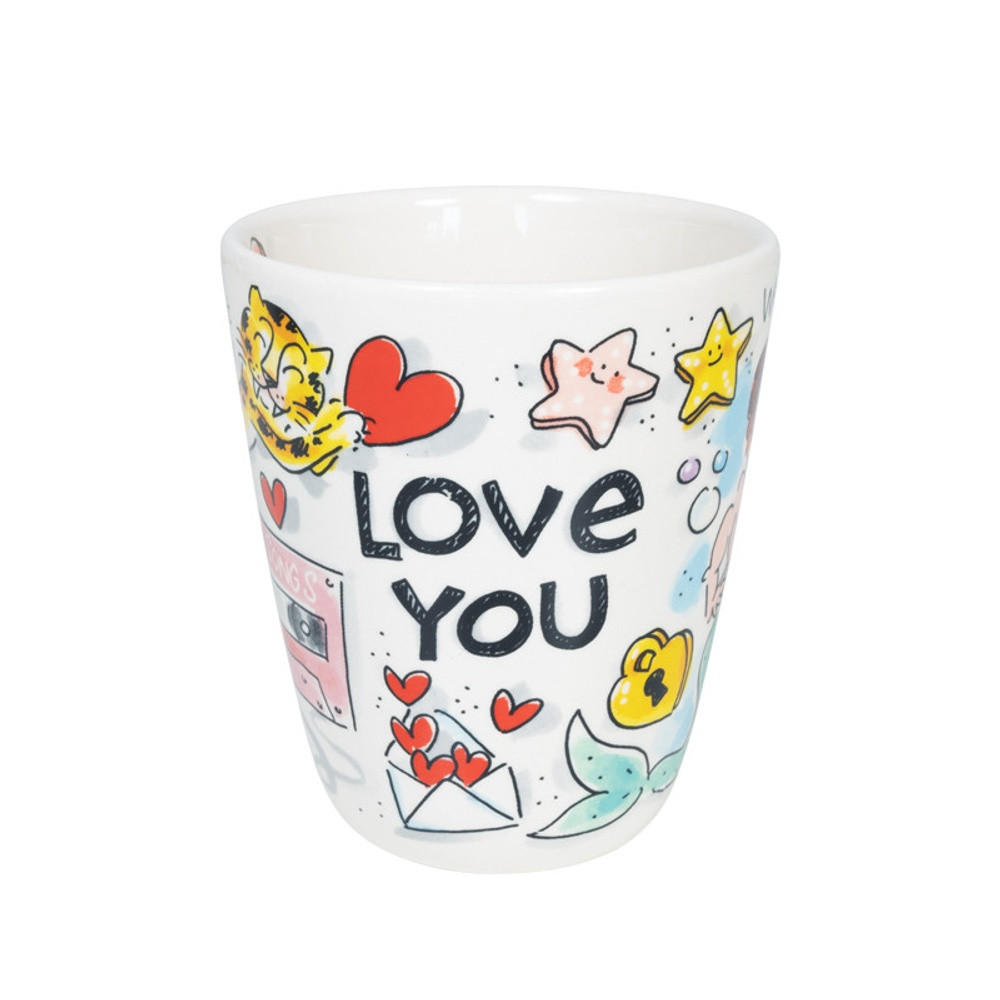 BECHER Liebe in Bunt - 350 ml - Multicolor, Keramik (0.35L) - Blond Amsterdam