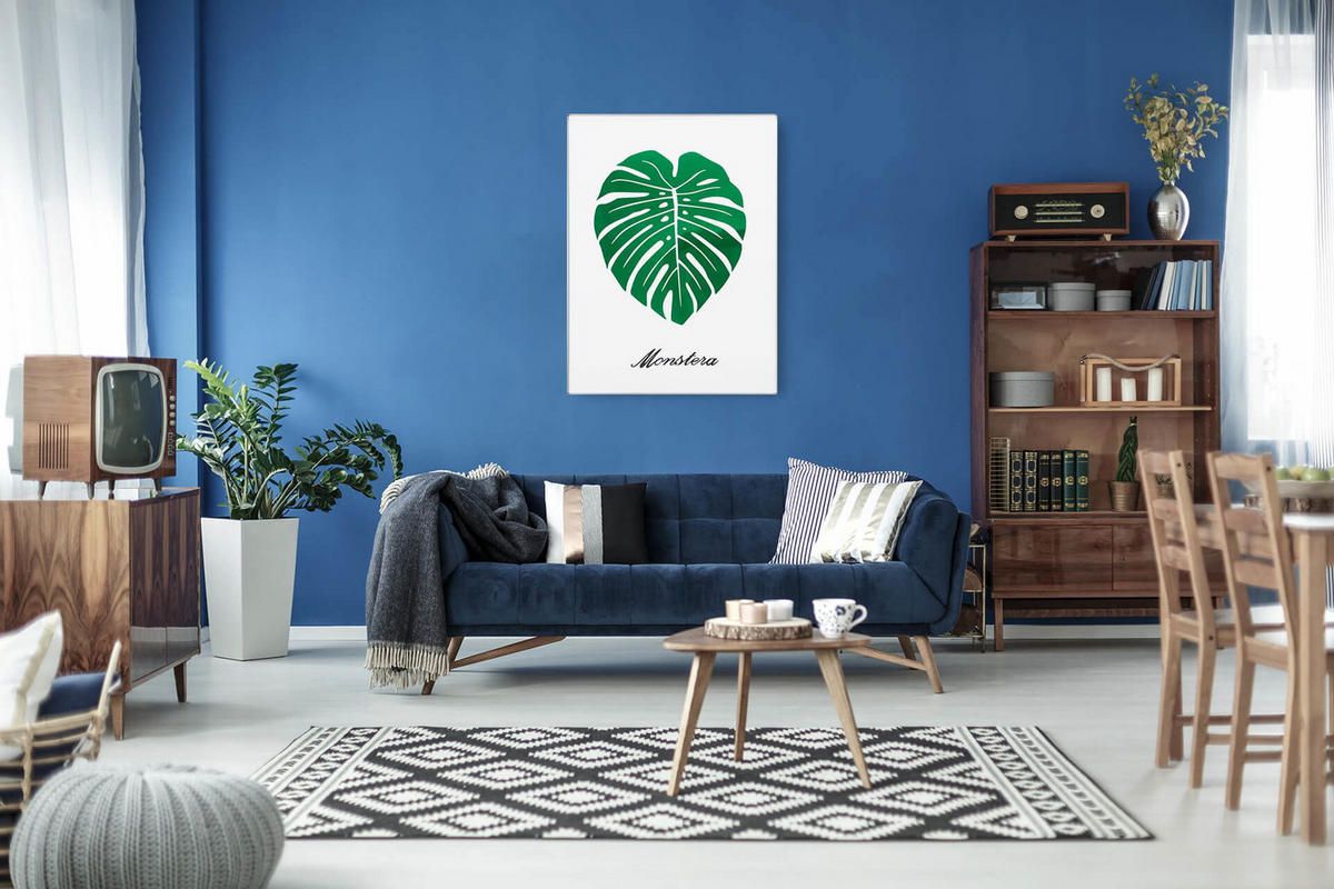 WANDBILD Grün 60/80 cm - Weiß/Grün, Glas (60/80cm) - KUNSTLOFT