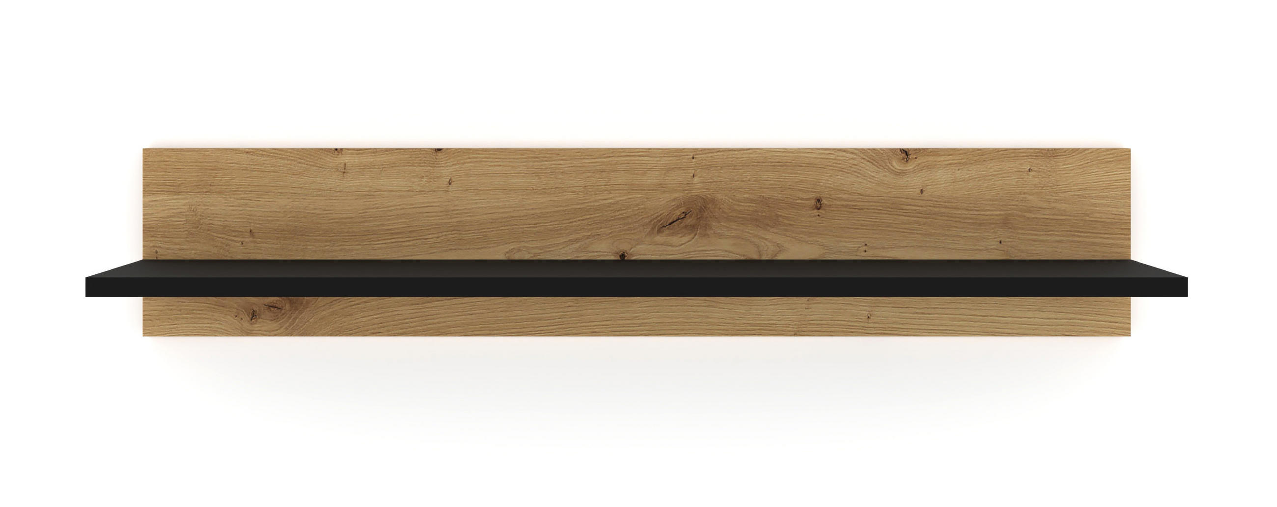 WANDREGAL Artisan, Schwarz 100/19/20 - Schwarz, Holzwerkstoff (100/19/20cm) - RAUMHIRSCH FURNITURE