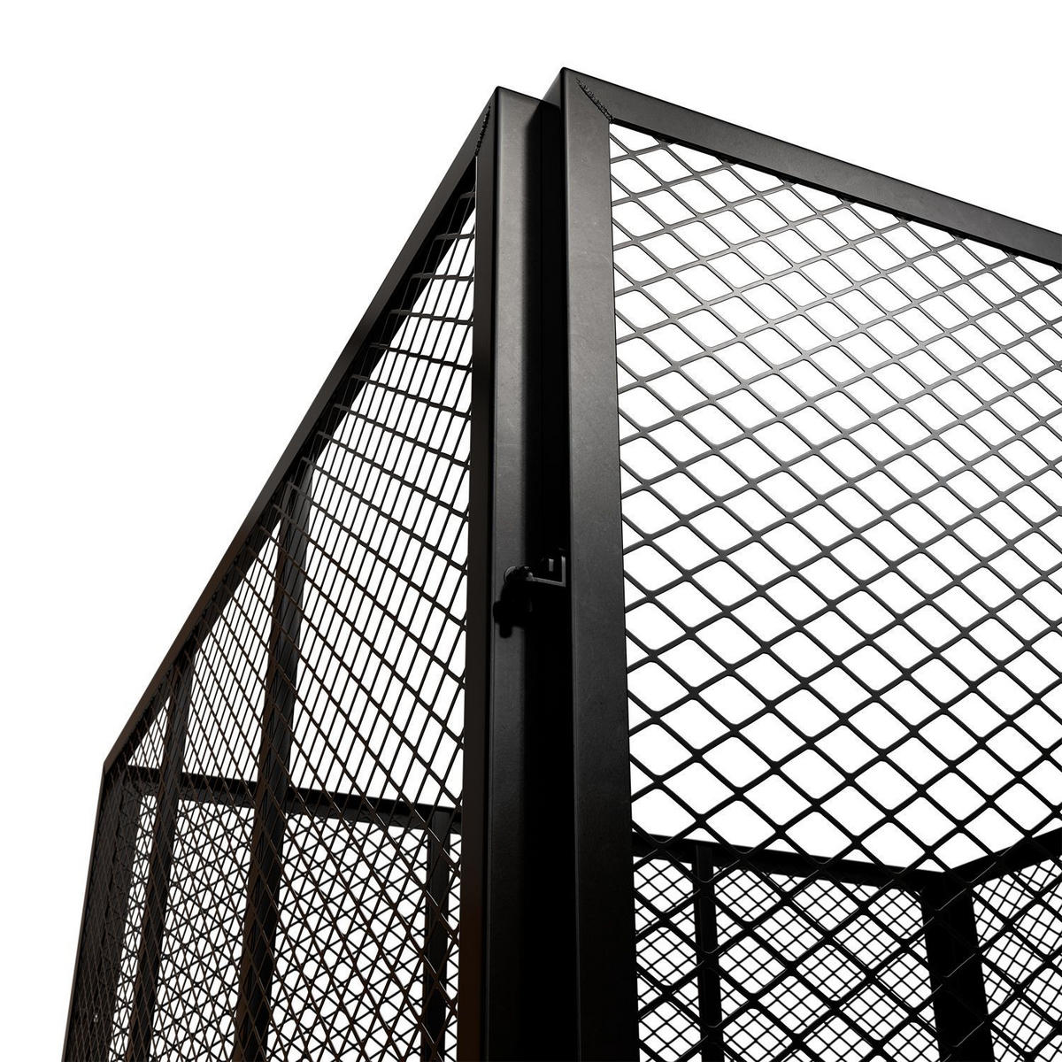 KOMPOSTER Metall schwarz 800L - Schwarz, Metall (100/80/100cm) - Juskys